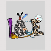 Medical Halloween DTF Transfer | Spooky Healthcare Essentials Graphic